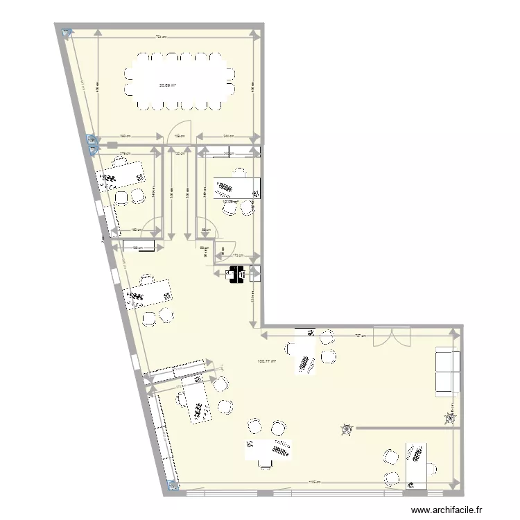 PLAN REZE avec am&eacute;nagements. Plan de 