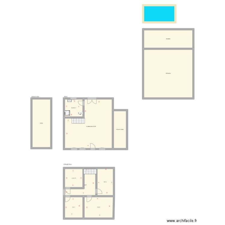 ATKINSON. Plan de 11 pièces et 223 m2