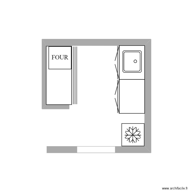 cuisine agence V2. Plan de 0 pièce et 0 m2