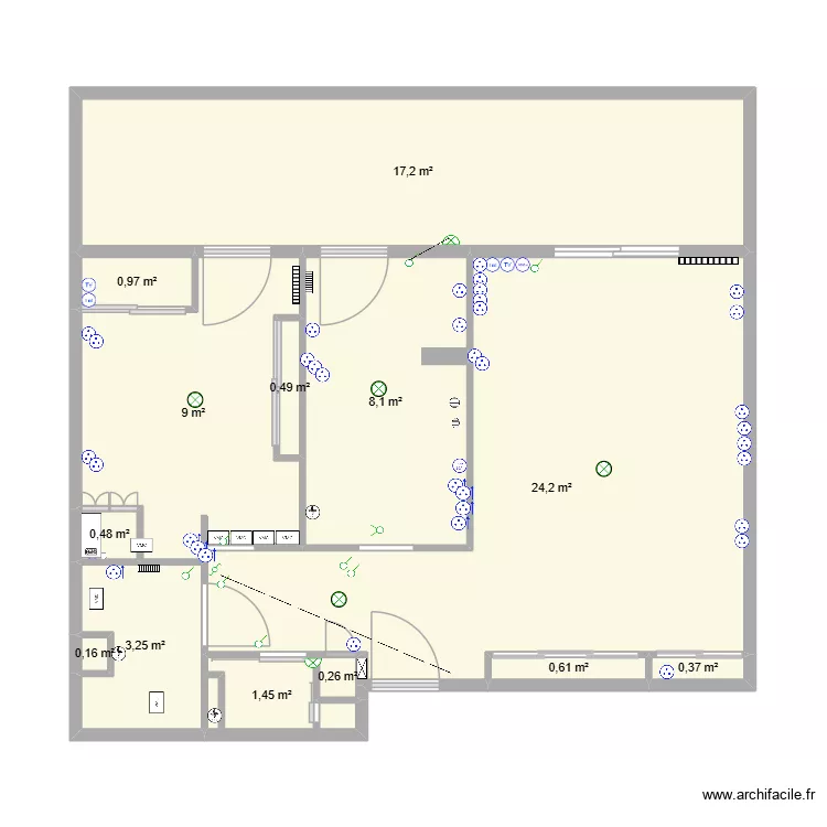 base appartement 2. Plan de 