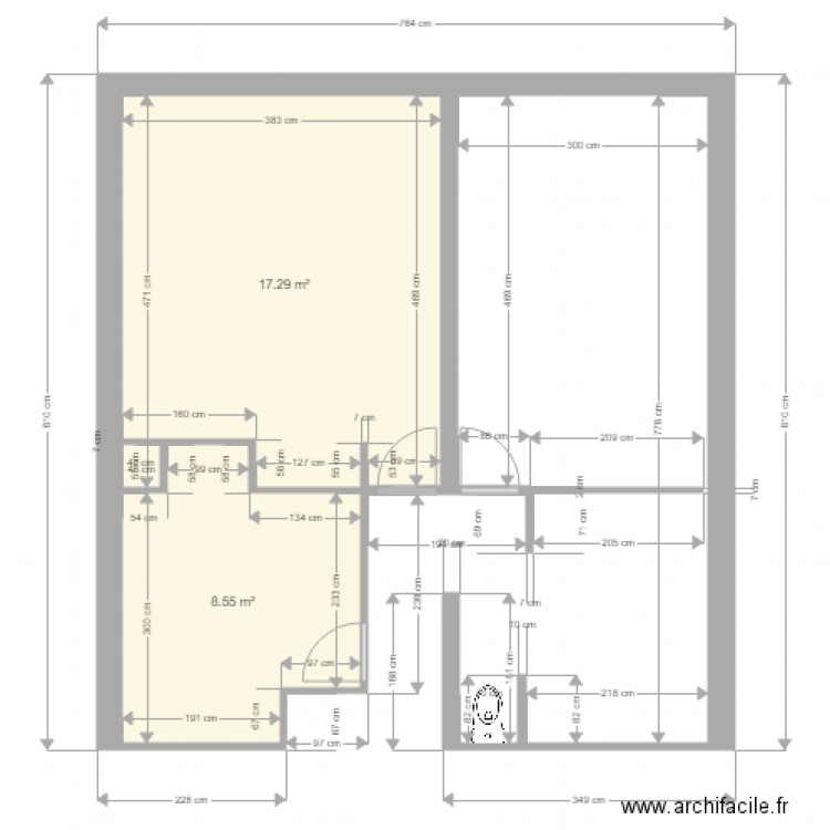 Suite Parentale Dauverne. Plan de 0 pièce et 0 m2