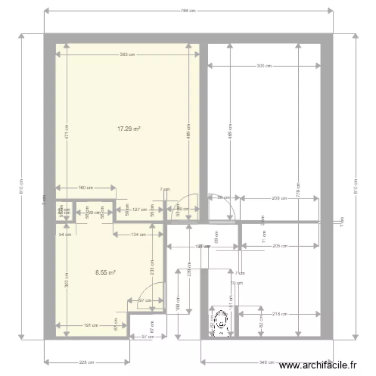 Suite Parentale Dauverne. Plan de 