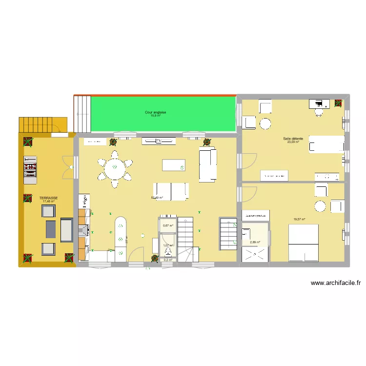 Maison Longjumeau Projet revu. Plan de 