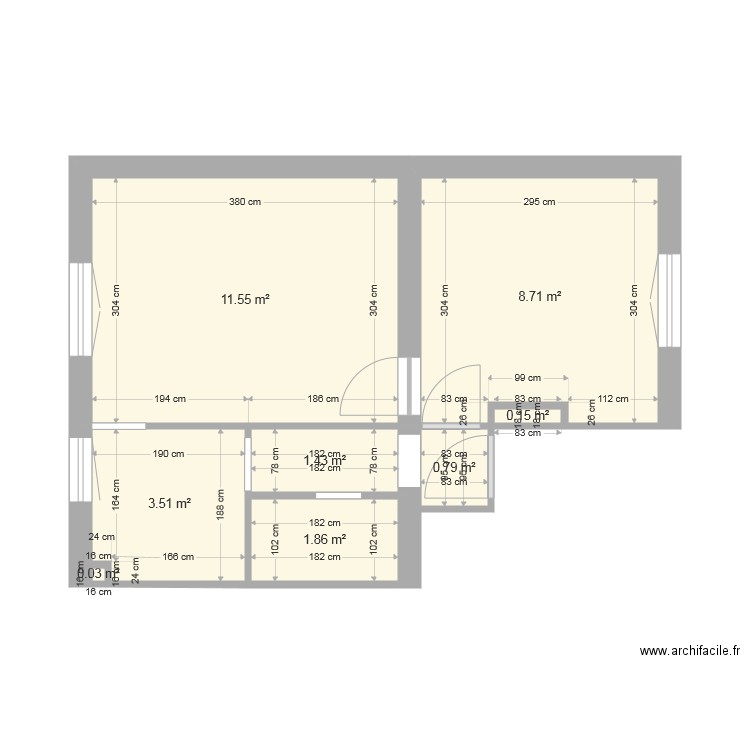 Appartement avant. Plan de 0 pièce et 0 m2