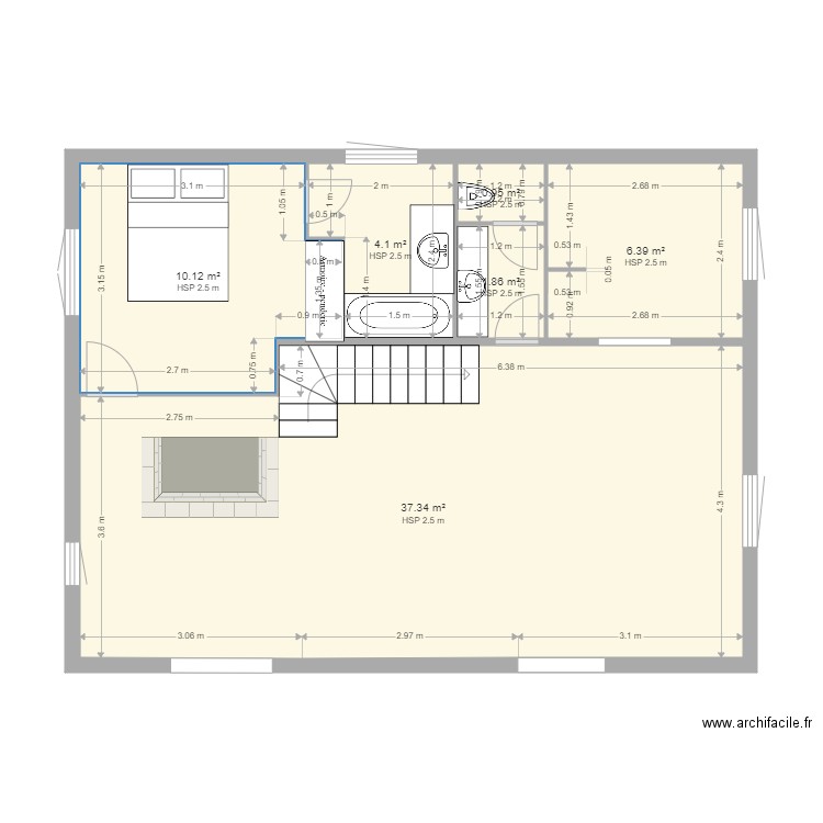 Plan tactac modifié. Plan de 0 pièce et 0 m2