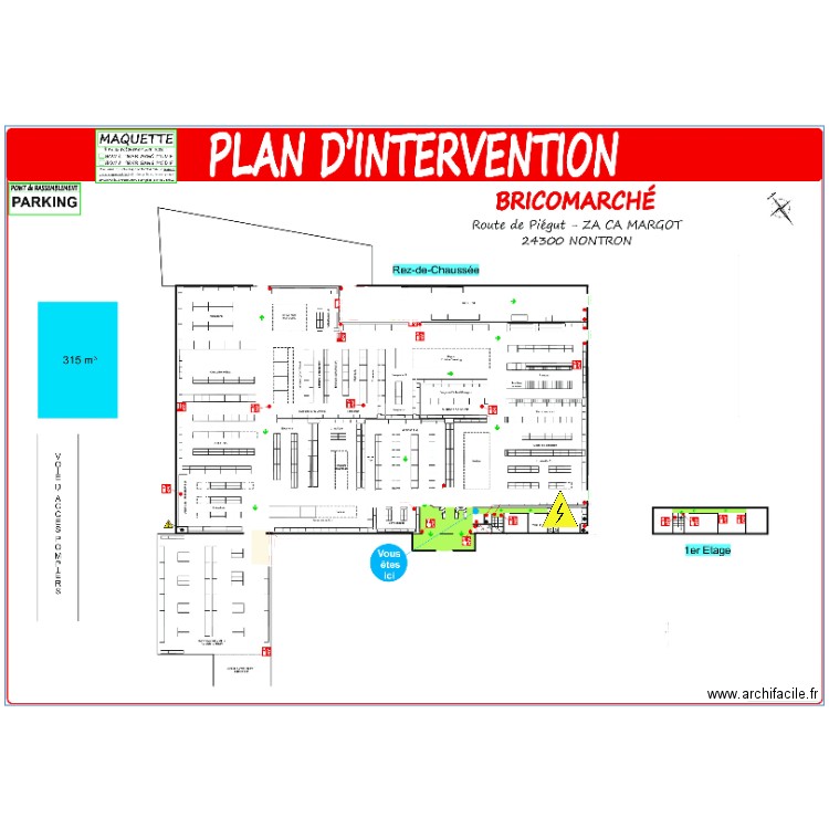 plan intervention. Plan de 0 pièce et 0 m2