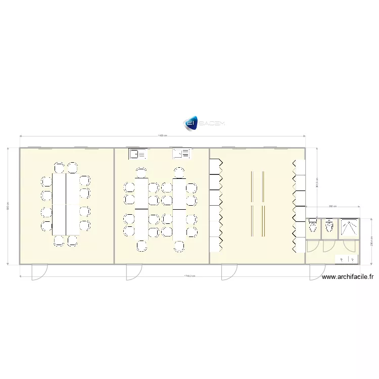 EI SACEM - ANNECY. Plan de 