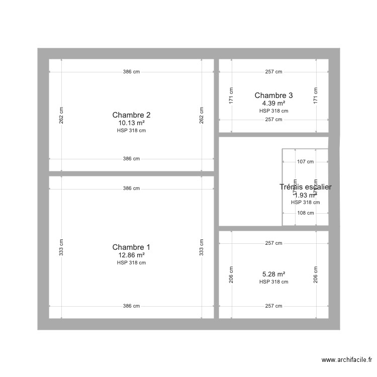 Etage F4. Plan de 0 pièce et 0 m2