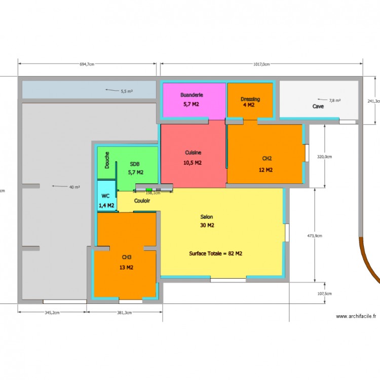 Plan prises rez de chaussée. Plan de 0 pièce et 0 m2