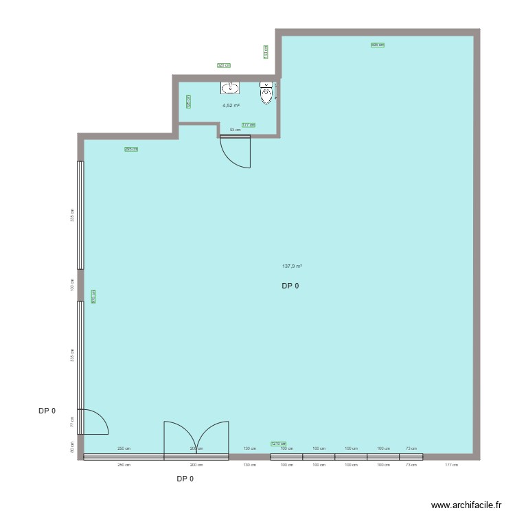 JOLAPIZZ AVANT TRAVAUX. Plan de 0 pièce et 0 m2