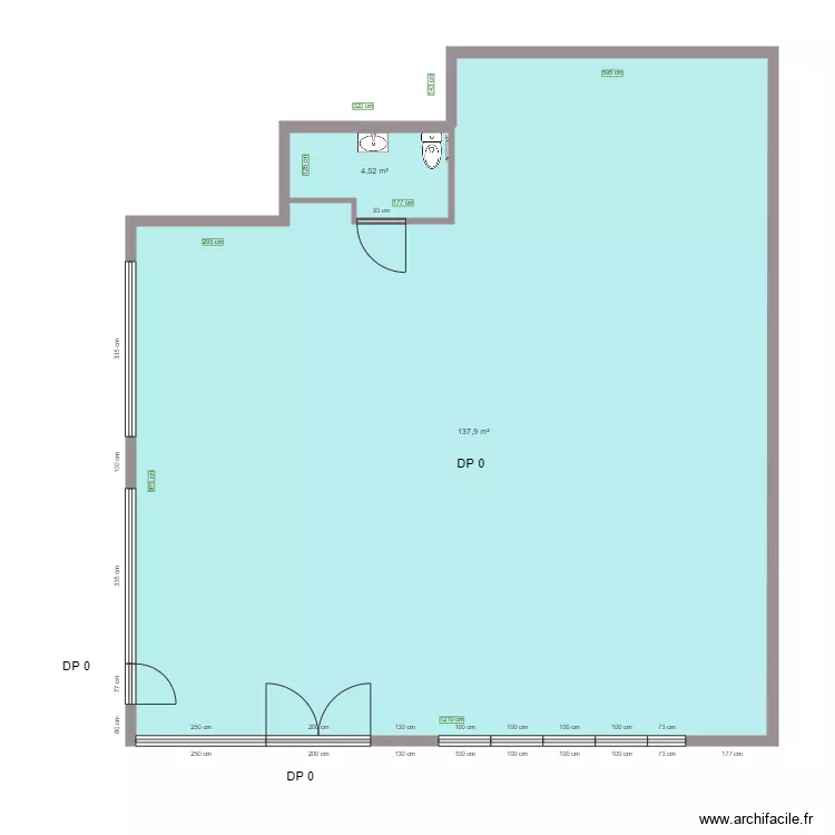 JOLAPIZZ AVANT TRAVAUX. Plan de JOLAPIZZ AVANT TRAVAUX. Plan de