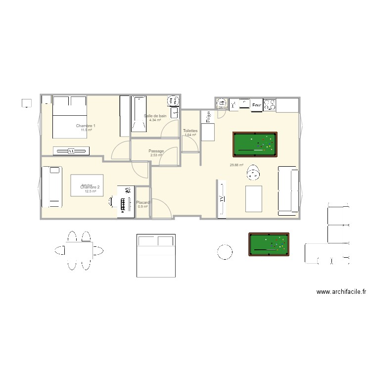 Appartement . Plan de 0 pièce et 0 m2