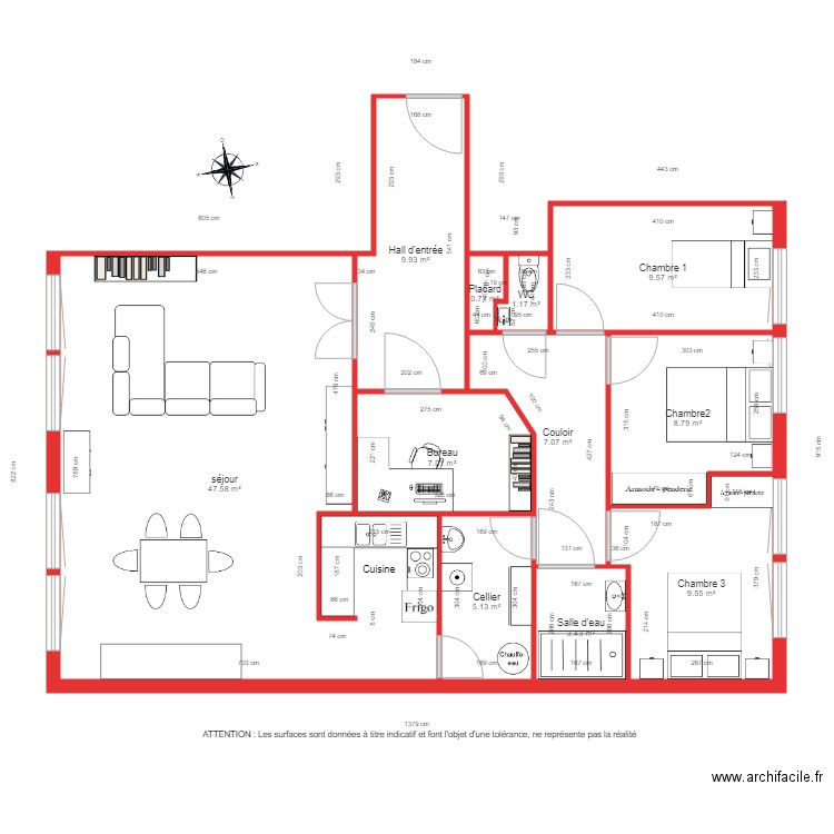 BI 1812 coté. Plan de 0 pièce et 0 m2