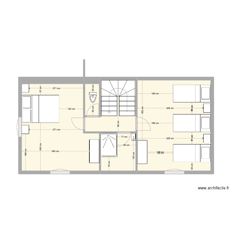 MAISON AUDIERNE REVISITEE. Plan de 21 pièces et 157 m2