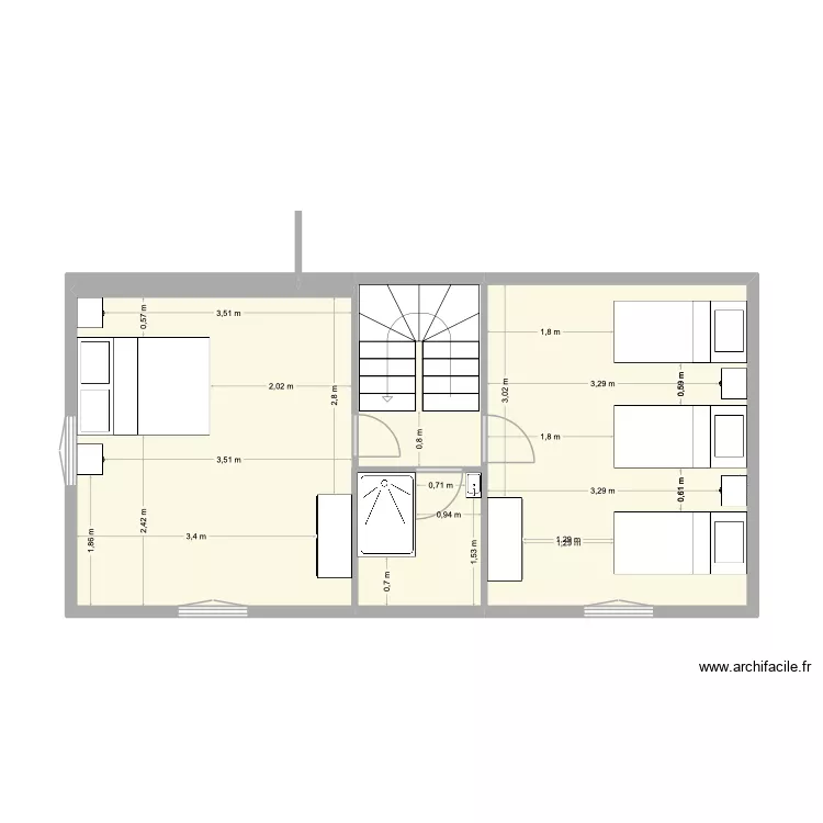 MAISON AUDIERNE REVISITEE. Plan de 19  et 157 m²