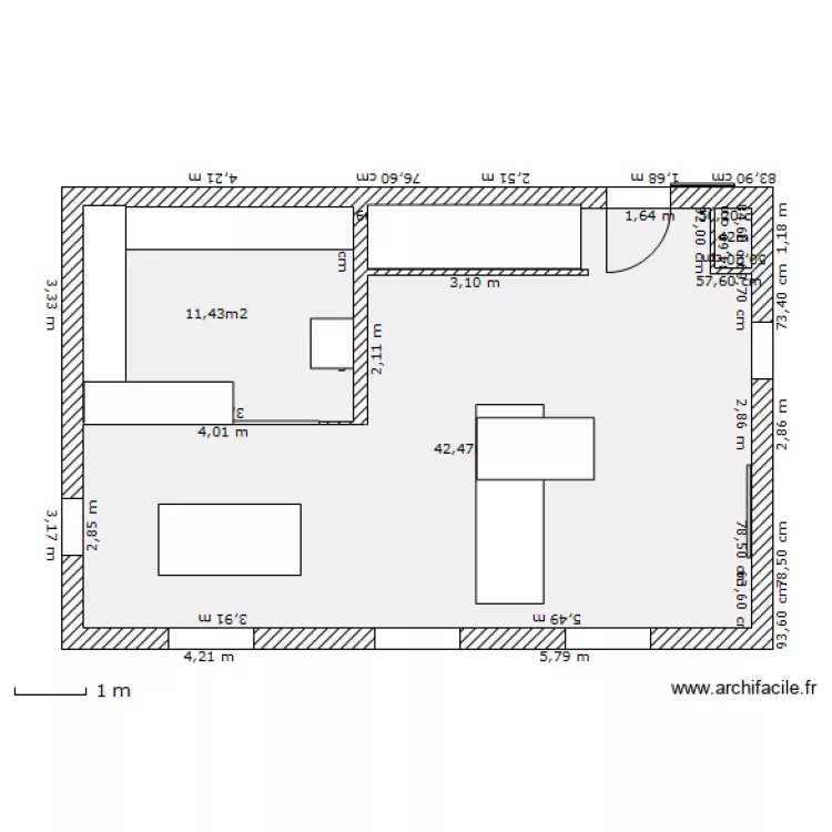 BatideLaCRAU Rez de chauss&eacute;e 2016. Plan de 