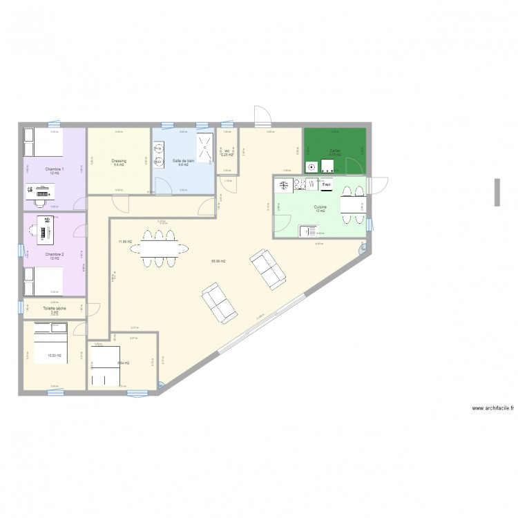 plan2 couloir. Plan de 0 pièce et 0 m2