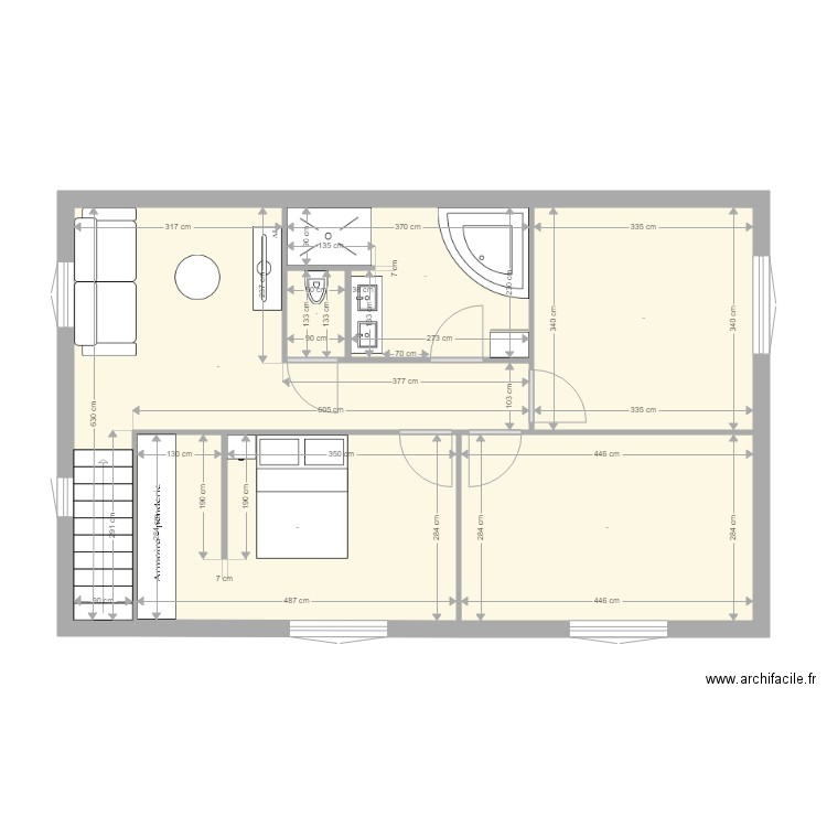 PLAN ETAGE CONSTRUCTION IDEE 2 . Plan de 0 pièce et 0 m2