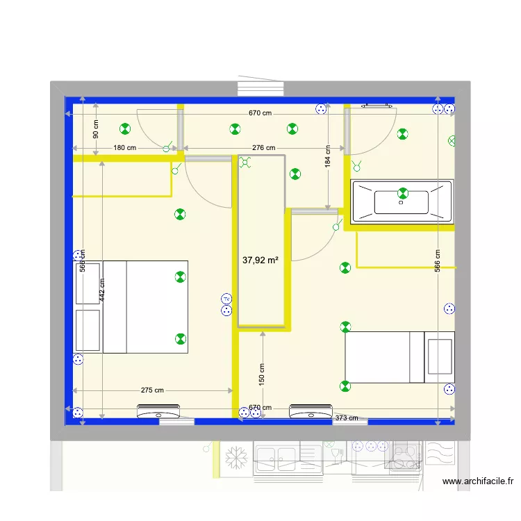 C&eacute;cile 5 copie. Plan de 
