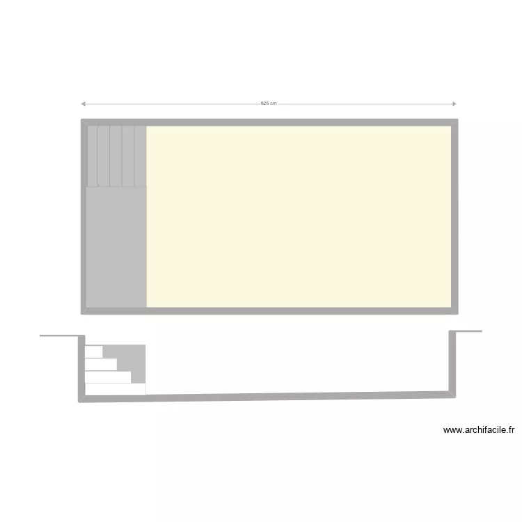 Plan en coupe piscine EHLE. Plan de Plan en coupe piscine EHLE. Plan de