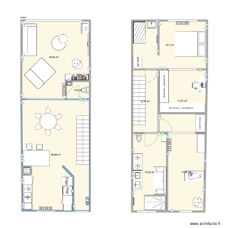 Les Trez. Plan de 0 pièce et 0 m2