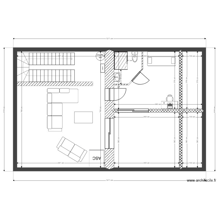 combles amenagees 8. Plan de 0 pièce et 0 m2