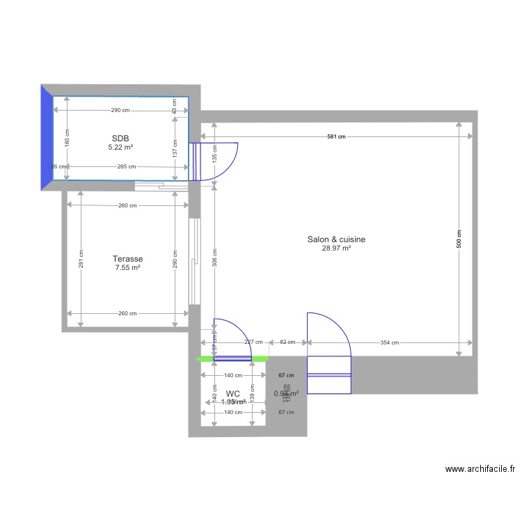 Appartement N 2. Plan de 0 pièce et 0 m2