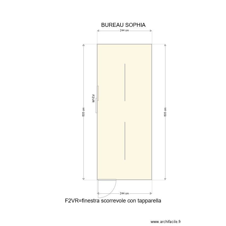 BUREAU  SOPHIA. Plan de 0 pièce et 0 m2