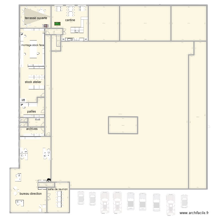 ATELIER FRAIPONT ETAGE 11. Plan de 47 pièces et 3693 m2