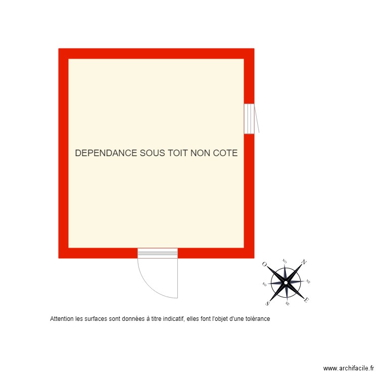 BI 1988 DEPENDANCE SOUS TOIT NON COTE. Plan de 0 pièce et 0 m2