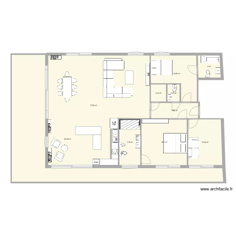 penthouse. Plan de 