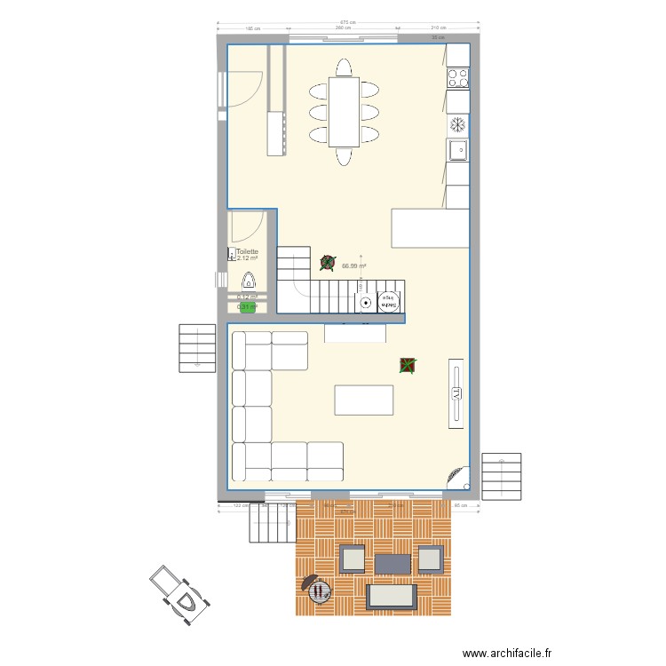 Igny Brossolette sans extension. Plan de 0 pièce et 0 m2