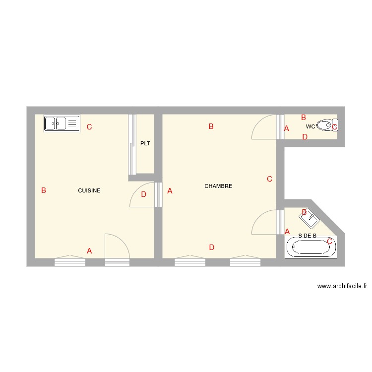 TISAMI RDC . Plan de 0 pièce et 0 m2