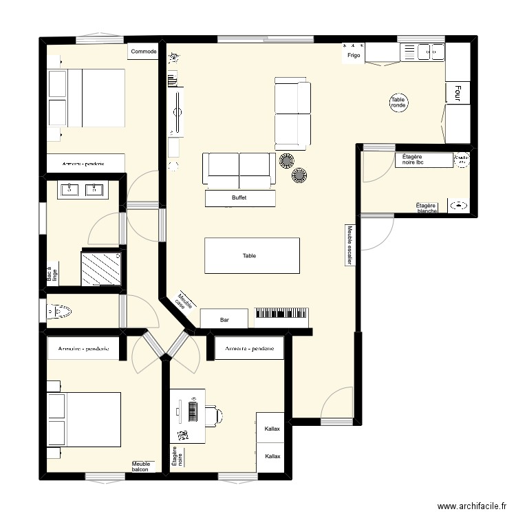 Maison. Plan de 0 pièce et 0 m2
