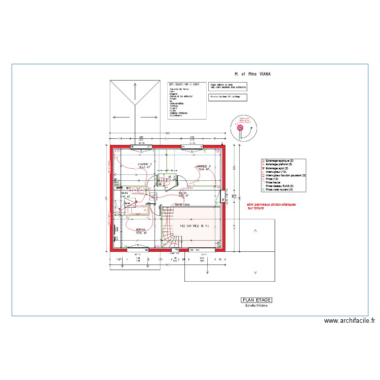 VIANA étage. Plan de 0 pièce et 0 m2