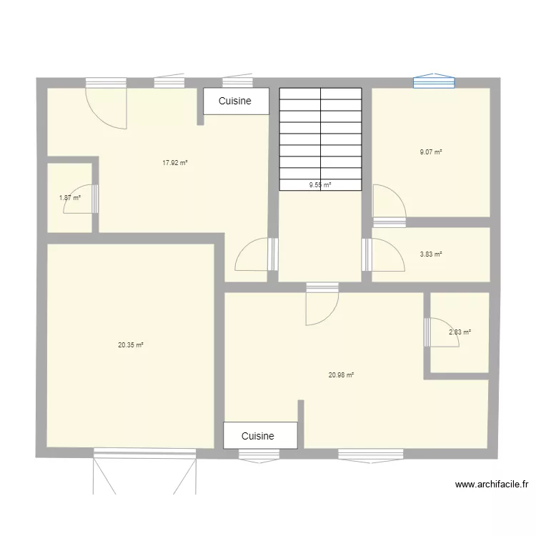 Rez de chauss&eacute;e. Plan de 