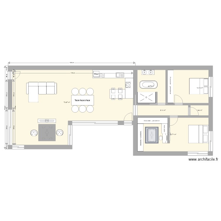 plan 1. Plan de 0 pièce et 0 m2