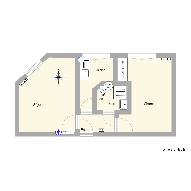 51 Papin 202D. Plan de 0 pièce et 0 m2