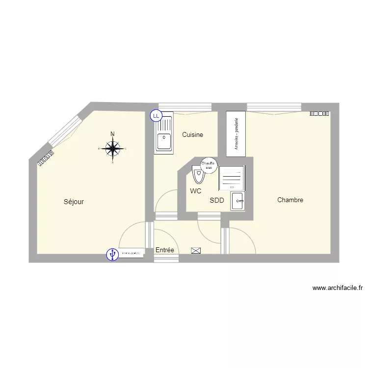 51 Papin 202D. Plan de 
