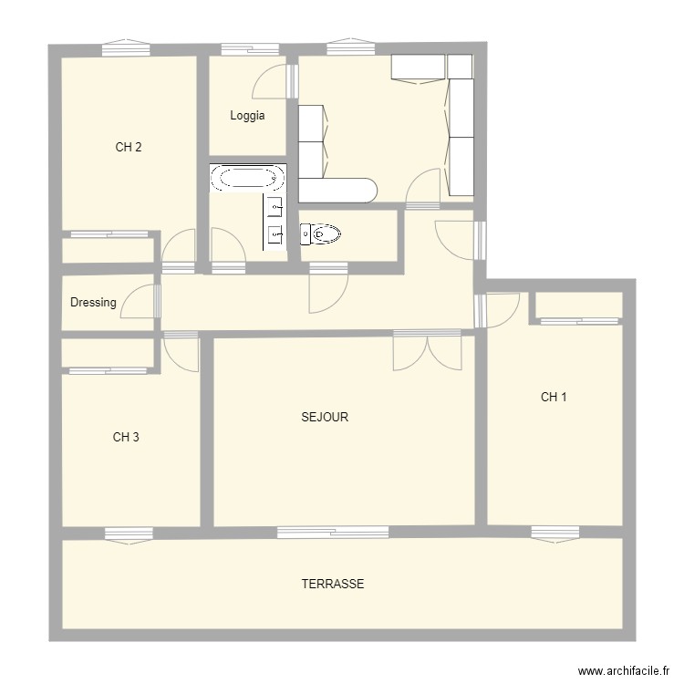 TURENNE. Plan de 0 pièce et 0 m2