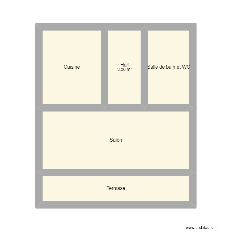 Plan Studio 3ème étage . Plan de 0 pièce et 0 m2