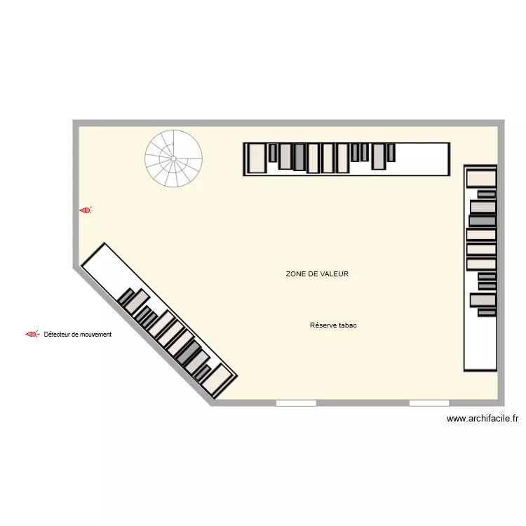 TABAC MALOWSKI SYLVAIN Alarme r&eacute;serve . Plan de 