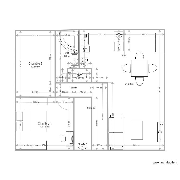 Adeline. Plan de 0 pièce et 0 m2