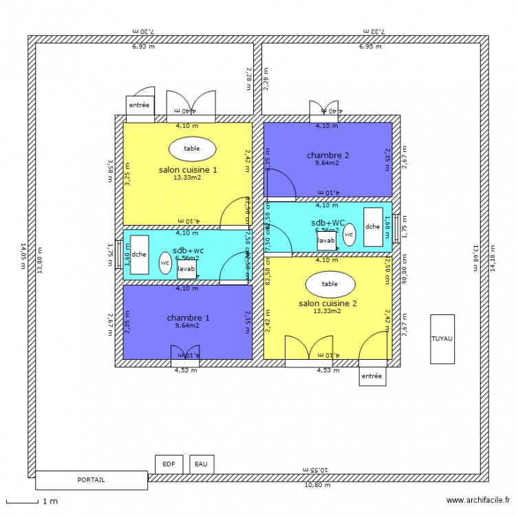 T2 définitif 2011. Plan de 0 pièce et 0 m2