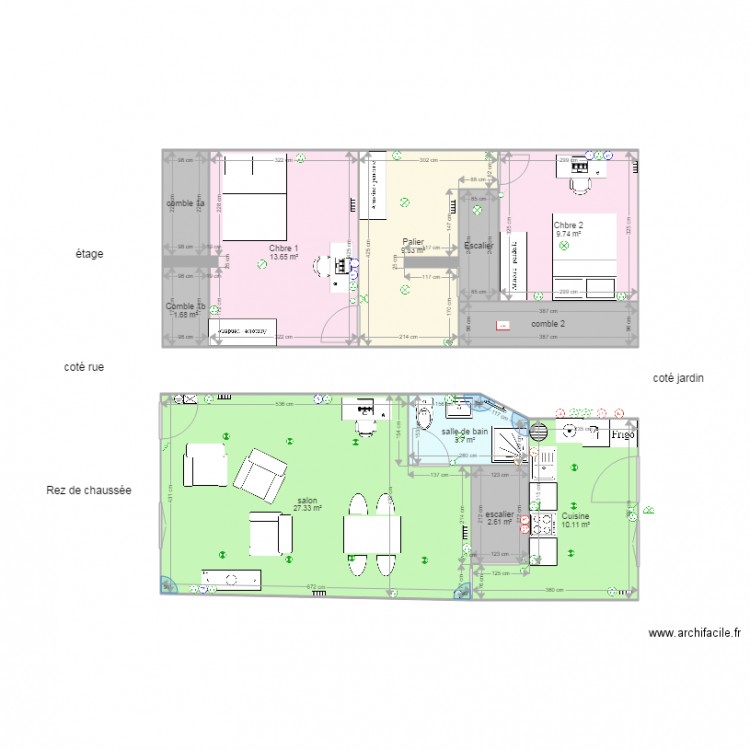 Maison 2 plan électrique. Plan de 0 pièce et 0 m2