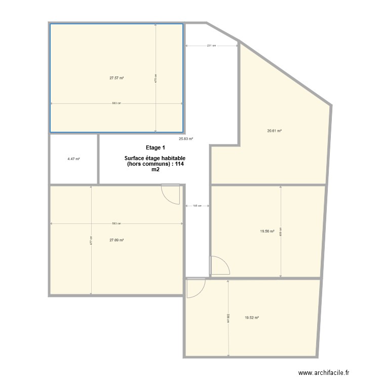 Bons en chablais Etage 1. Plan de 0 pièce et 0 m2