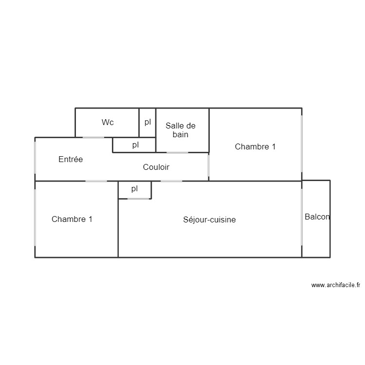 QUIMPER CHAPALAIN. Plan de 0 pièce et 0 m2