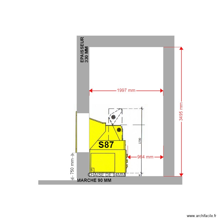 COUPE PROJET S87 ST JEAN DU VAR. Plan de 0 pièce et 0 m2