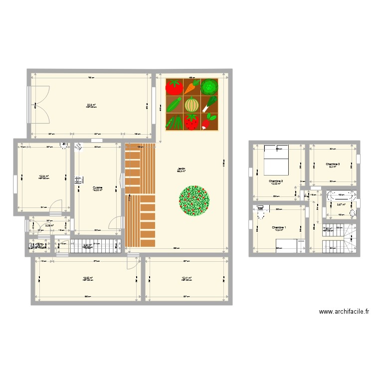 MyHouse1. Plan de 14 pièces et 220 m2