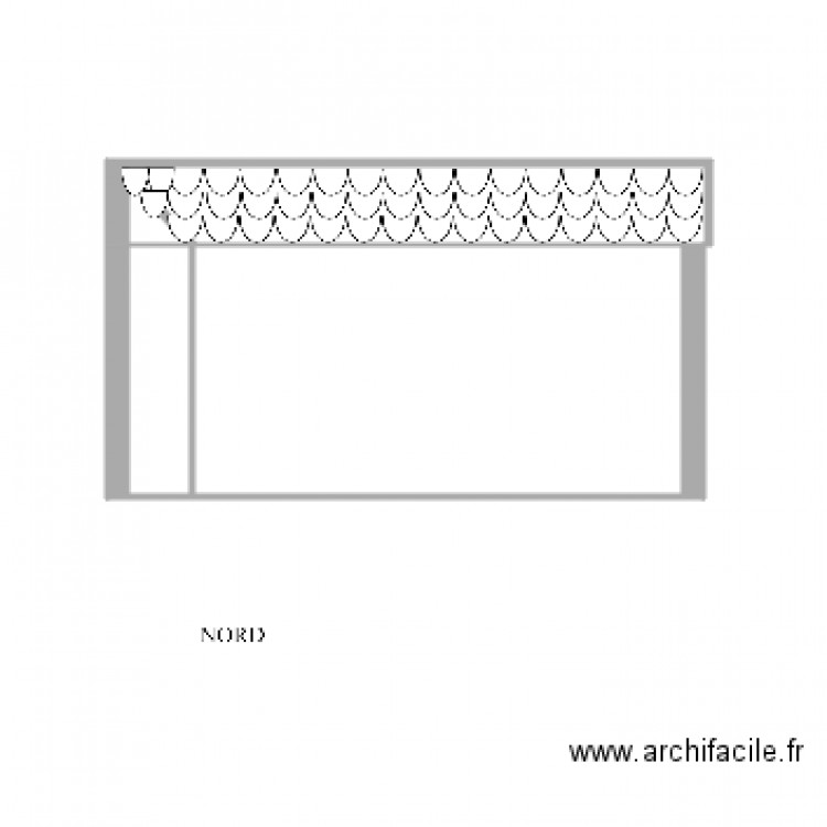 Garage bis facade NORD. Plan de 0 pièce et 0 m2